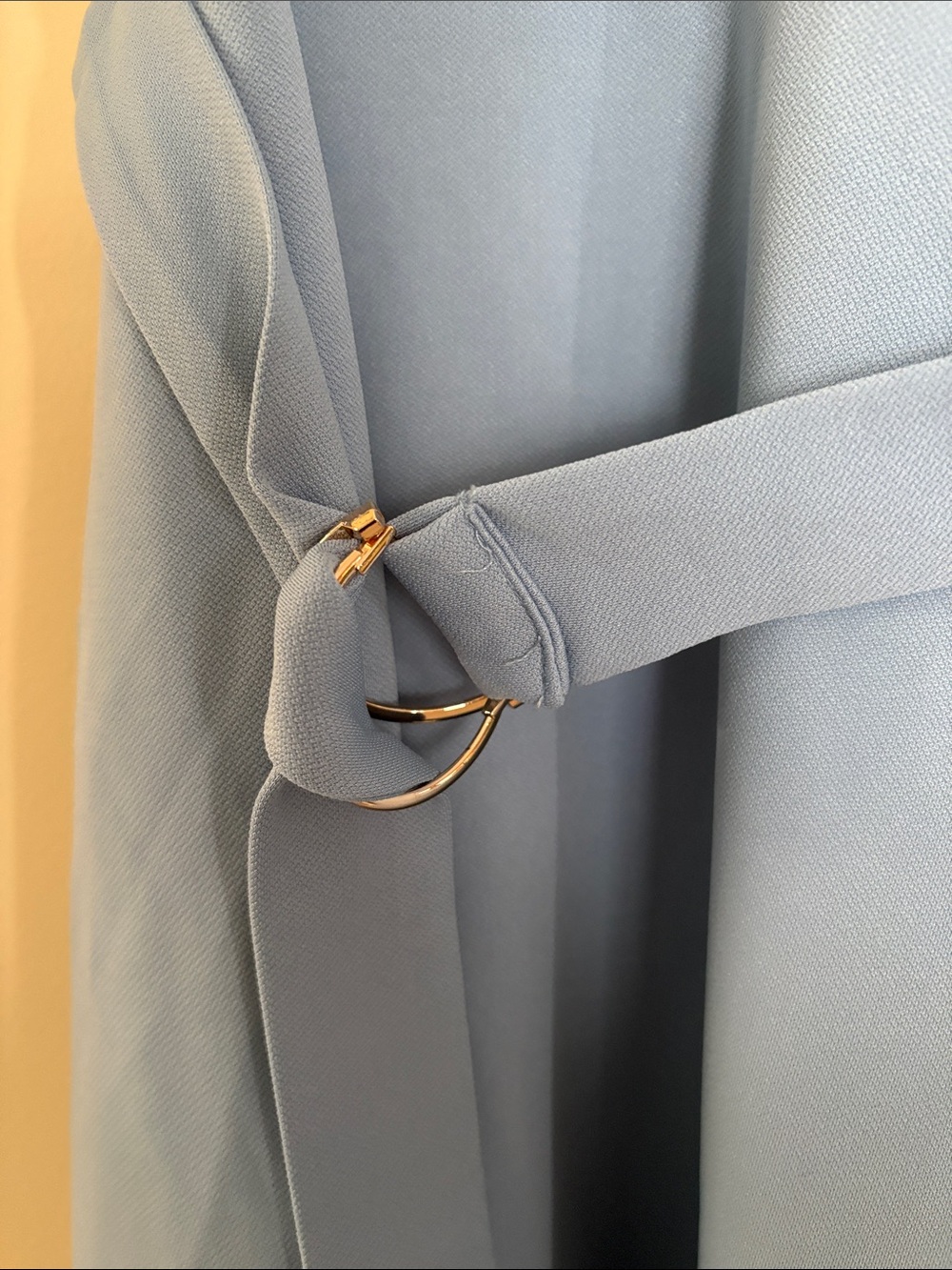 New Grace Karin Sleeveless Blue Belted A-Line Dress L - Picture 2 of 9